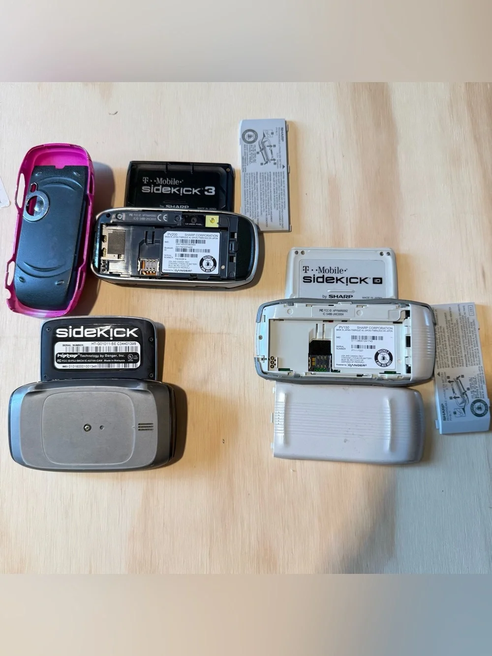 3-T-Mobile Sidekick PV150/200/HT-G01011 Gray “UNTESTED”No-Charger Read Info Blw